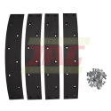 JAG08-0497 Brake lining kit for Claas (4 pcs + rivets) 40x250mm