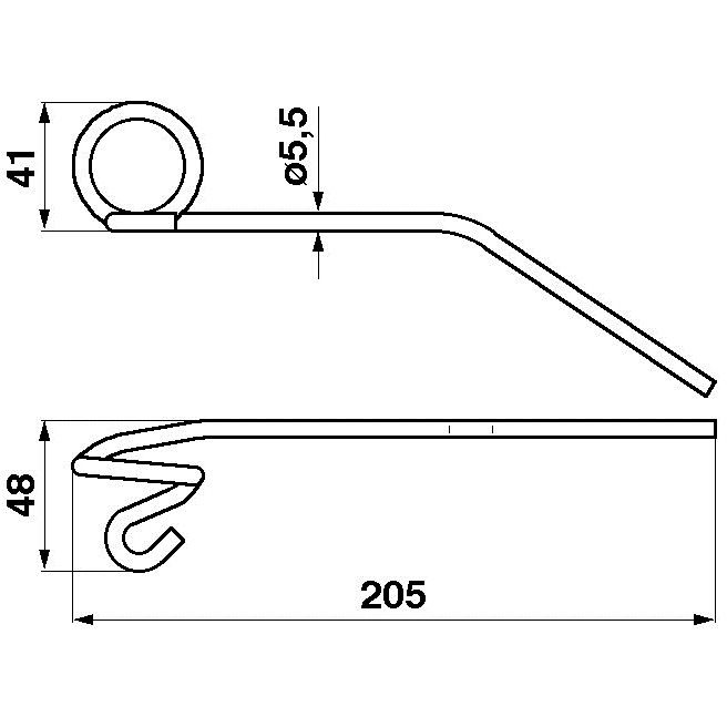 JAG01-0047 SprÄ™Å¼yna motowidÅ‚a