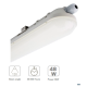 ÉCLAIRAGE LED INTÉGRÉ ÉTANCHE 150CM 48W