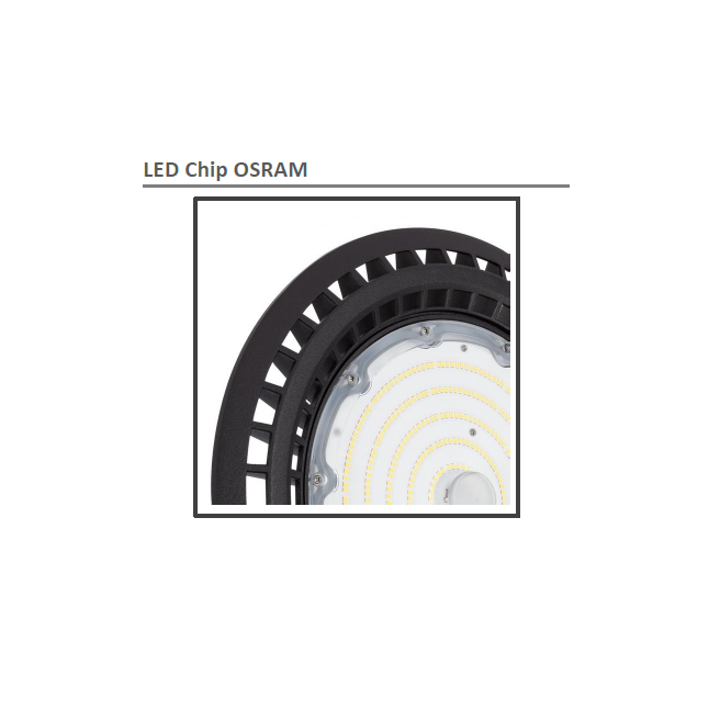 ECLAIRAGE LED A HAUTE EFFICACITÉ POUR GRANDE HAUTEUR 200W SMD IP65 OSRAM DIM 36000LM