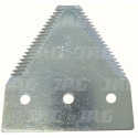 JAG01-0029 Lame de faux, coupe supérieure, dent épaisse, galvanisée RADURA