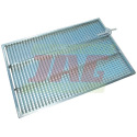 JAG05-0306 Grille à persiennes galvanisée supérieure, lamelles - 22 mm Premium