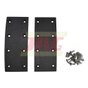 JAG08-0499 Brake lining kit for Claas 50x125 (2 pcs + rivets)