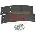 JAG08-0500 Zestaw okÅ‚adzin hamulcowych do Claas  40x160mm  (2szt+nity)
