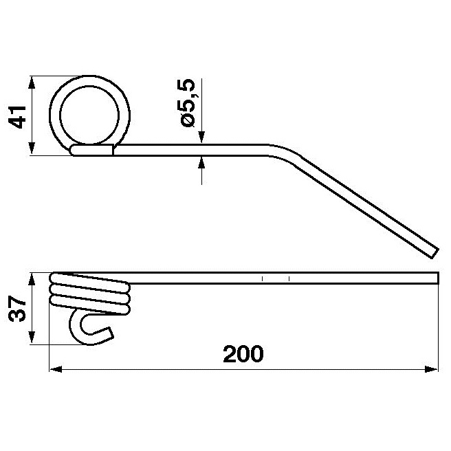 JAG01-0048 SprÄ™Å¼yna motowidÅ‚a