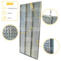 JAG05-0052 Top galvanized louvered screen, 22mm lamella JAG Premium