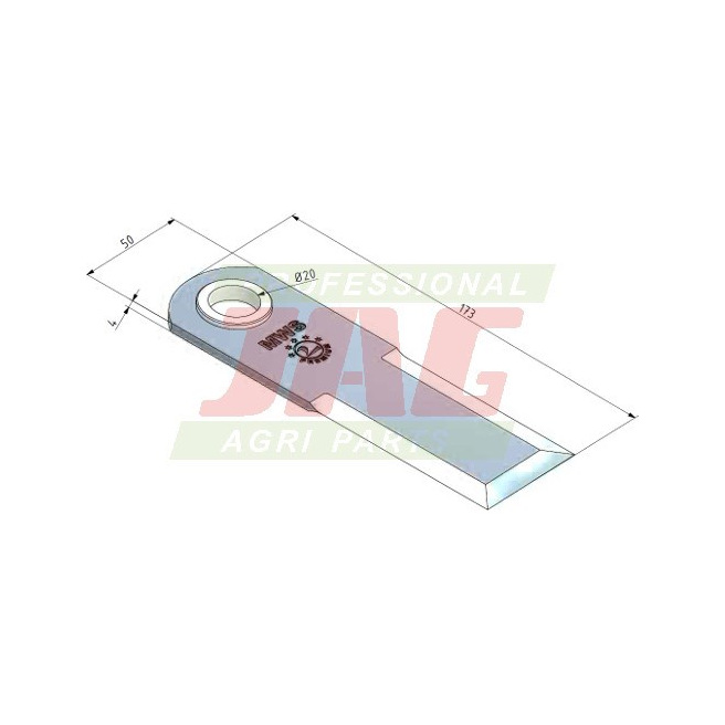JAG01-0126 NÃ³Å¼ sieczkarni MWS Germany
